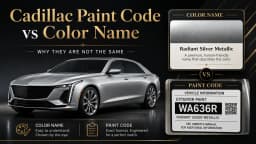 Cadillac Paint Code vs. Color Name: A Complete Guide