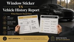 Window Sticker vs Vehicle History Report: What Buyers Need First