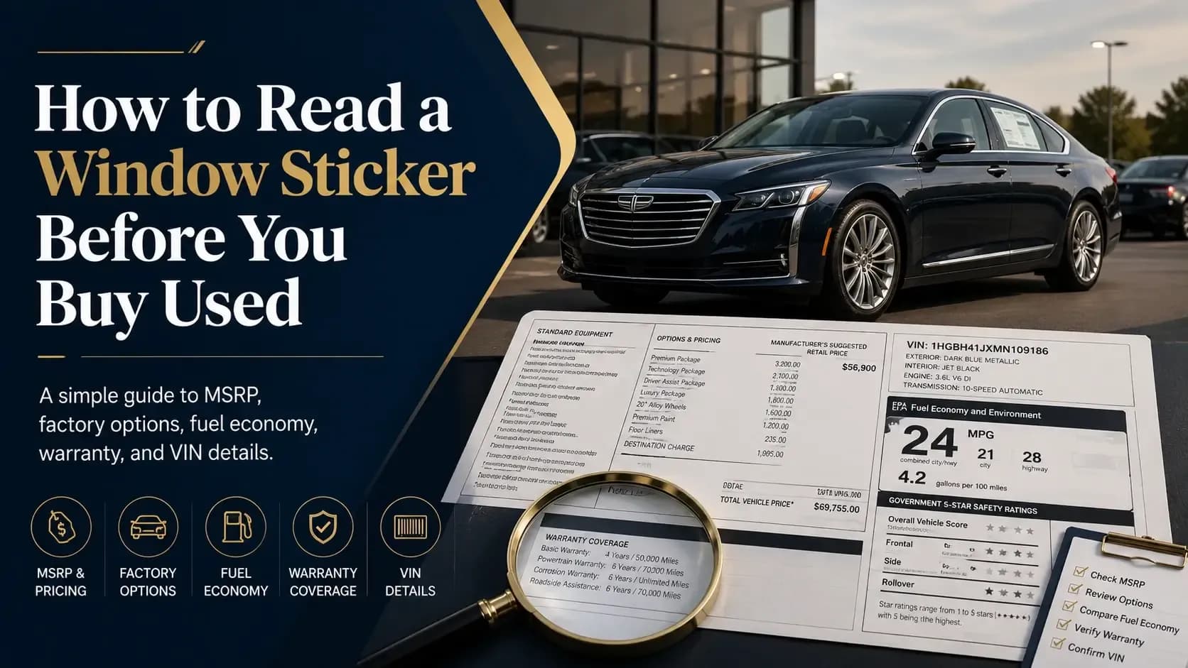 How to Read a Window Sticker Before You Buy Used