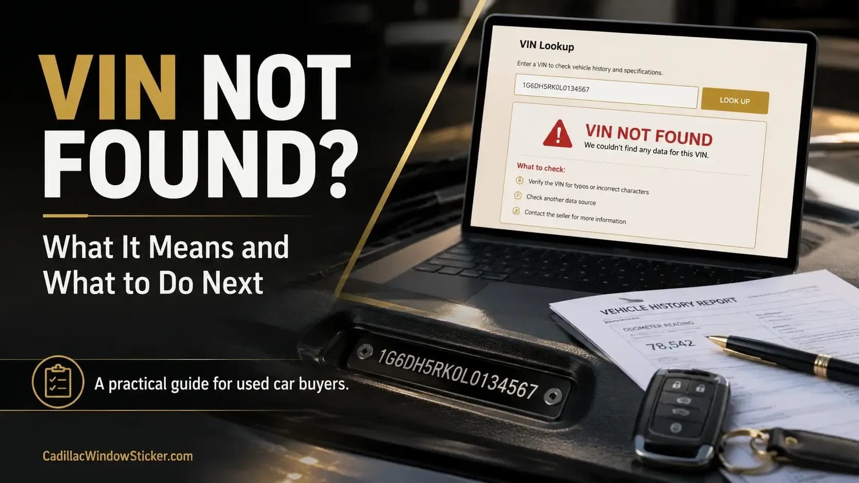 VIN Not Found? Don't Buy Until You Read This