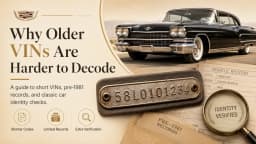 How to Use a Pre-1981 VIN Decoder: A Classic Car Buyer's Guide